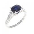 750WG サファイヤ リング 1.28CT