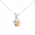 K18WG シトリン ネックレス 2.69CT