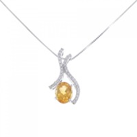 K18WG シトリン ネックレス 2.69CT