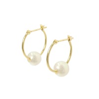 K18YG アコヤパール ピアス 6.6mm