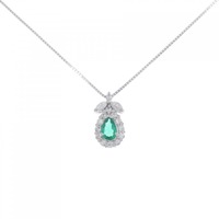 PT エメラルド ネックレス 0.26CT