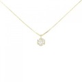 K18YG ソリティア ダイヤモンド ネックレス 0.30CT