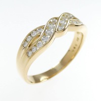 K18YG ダイヤモンド リング 0.45CT
