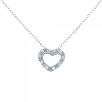 PT ハート トルマリン ネックレス 0.07CT