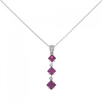PT ルビー ネックレス 1.13CT