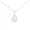 K18WG ダイヤモンド ネックレス 0.47CT