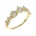 K18YG ダイヤモンド リング 0.20CT