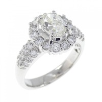 PT ダイヤモンド リング 1.004CT M VVS2 オーバルカット