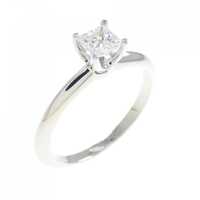 ティファニー プリンセス リング 0.37CT I VS1 プリンセスカット