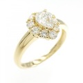 K18YG ダイヤモンド リング 0.60CT