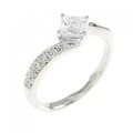 PT ダイヤモンド リング 0.532CT D VVS2 クッションカット