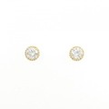 【リメイク】K18YG/ST ダイヤモンド ピアス 0.205CT 0.229CT E SI1 VG-GOOD