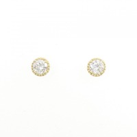 【リメイク】K18YG/ST ダイヤモンド ピアス 0.205CT 0.229CT E SI1 VG-GOOD