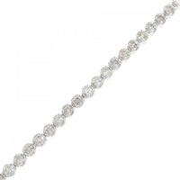 K18WG ダイヤモンド ブレスレット 2.00CT