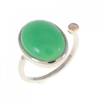 K18WG/K18PG クリソプレーズ リング