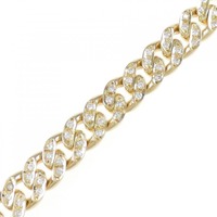 K18YG ダイヤモンド ブレスレット 1.13CT
