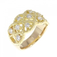 K18YG ダイヤモンド リング 0.46CT