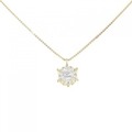 【新品】K18YG ダイヤモンド ネックレス 0.268CT F SI2 Good