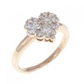 K18PG ハート ダイヤモンド リング 0.50CT