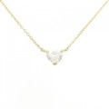 【リメイク】K18YG ダイヤモンド ネックレス 0.315CT H SI1 ハートシェイプ