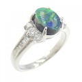 PT ブラックオパール リング 1.10CT