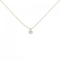 アガット ダイヤモンド ネックレス 0.1CT