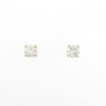 【リメイク】K18YG/ST ダイヤモンド ピアス 0.304CT 0.309CT G SI1 Good