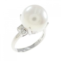 K18WG 白蝶パール リング 11.3mm