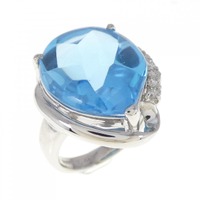PT ブルートパーズ リング 17.46CT