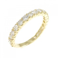 K18YG ハーフエタニティ ダイヤモンド リング 1.00CT