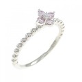 PT フラワー ダイヤモンド リング 0.15CT
