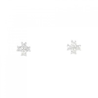 K18WG ダイヤモンド ピアス 0.12CT