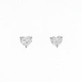 PT ダイヤモンド ピアス 0.524CT 0.552CT E-F VS1 ハートシェイプ