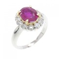 PT/K18YG ルビー リング 1.22CT