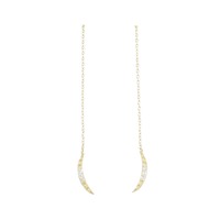 K18YG ダイヤモンド ピアス 0.02CT