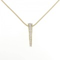 K18YG/750YG ダイヤモンド ネックレス 1.02CT