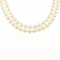 シルバークラスプ アコヤパール ネックレス 6.5-7mm