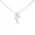 PT スリーストーン ダイヤモンド ネックレス 0.15CT