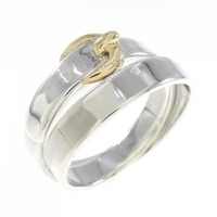 【ヴィンテージ】エルメス ドュブルトュール リング