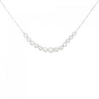K18WG ダイヤモンド ネックレス 0.23CT
