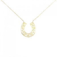 K18YG ホースシュー ネックレス