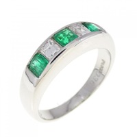 PT エメラルド リング 0.36CT