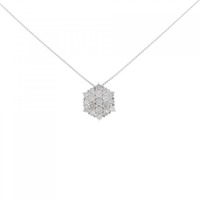 K18WG ダイヤモンド ネックレス 0.75CT