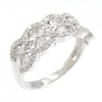 K18WG ダイヤモンド リング 0.50CT