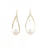 【新品】K18YG アコヤパール ピアス 8mm