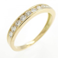 【リメイク】K18YG ハーフエタニティ ダイヤモンド リング 0.30CT