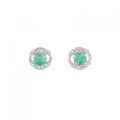 PT エメラルド ピアス 0.68CT