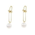【新品】K18YG アコヤパール ピアス 7.5mm
