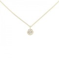 K18YG ソリティア ダイヤモンド ネックレス 0.25CT
