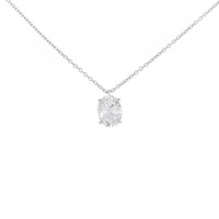 【リメイク】PT ダイヤモンド ネックレス 1.032CT E SI2 オーバルカット